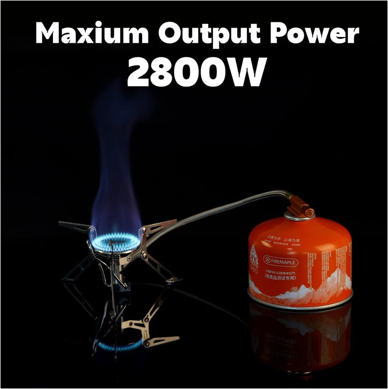 Fire-Maple Fire Maple FMS-118 Camping and Backpacking Stove | Portable Foldable Gas Burner with pre-heat tube | Ideal for Backpacking, Hiking, Camping, Emergency use - Image 2